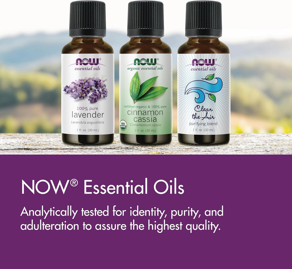 NOW Essential Oils, Lemongrass Oil, Uplifting Aromatherapy Scent, Steam Distilled, 100% Pure, Vegan, Child Resistant Cap, 4-Ounce