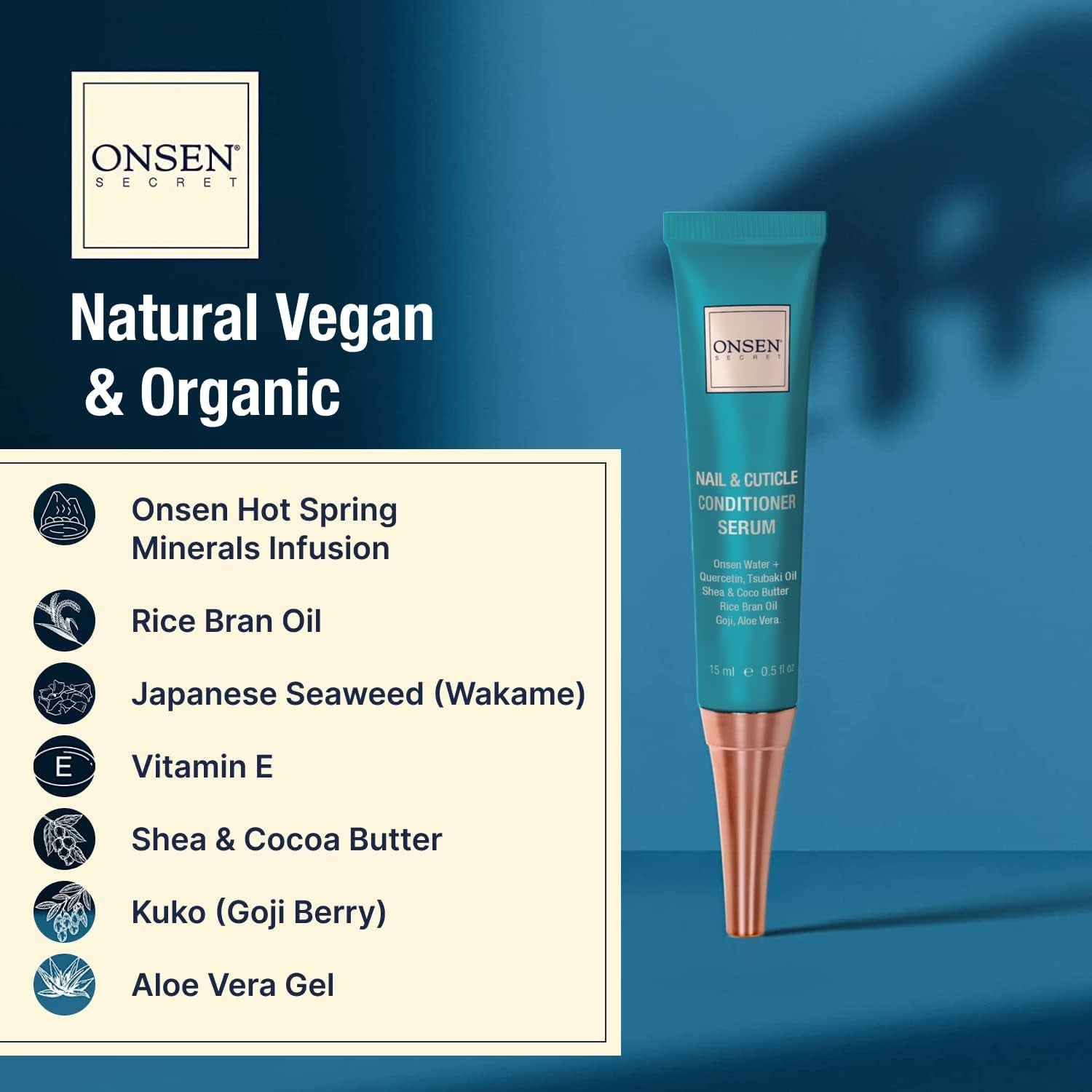 Nail Care Kit - W/Cuticle Care Serum, Japanese Nail Buffer and Shine Kit - Strengthening & Shining - Spa-Quality Manicure - Organic Ingredients - Long-Lasting Shine - Easy & Safe - 1Pk